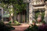 The courtyard of The Four Seasons Hotel & Residences in Charleston, South Carolina developed by Strategic Property Partners SPP.