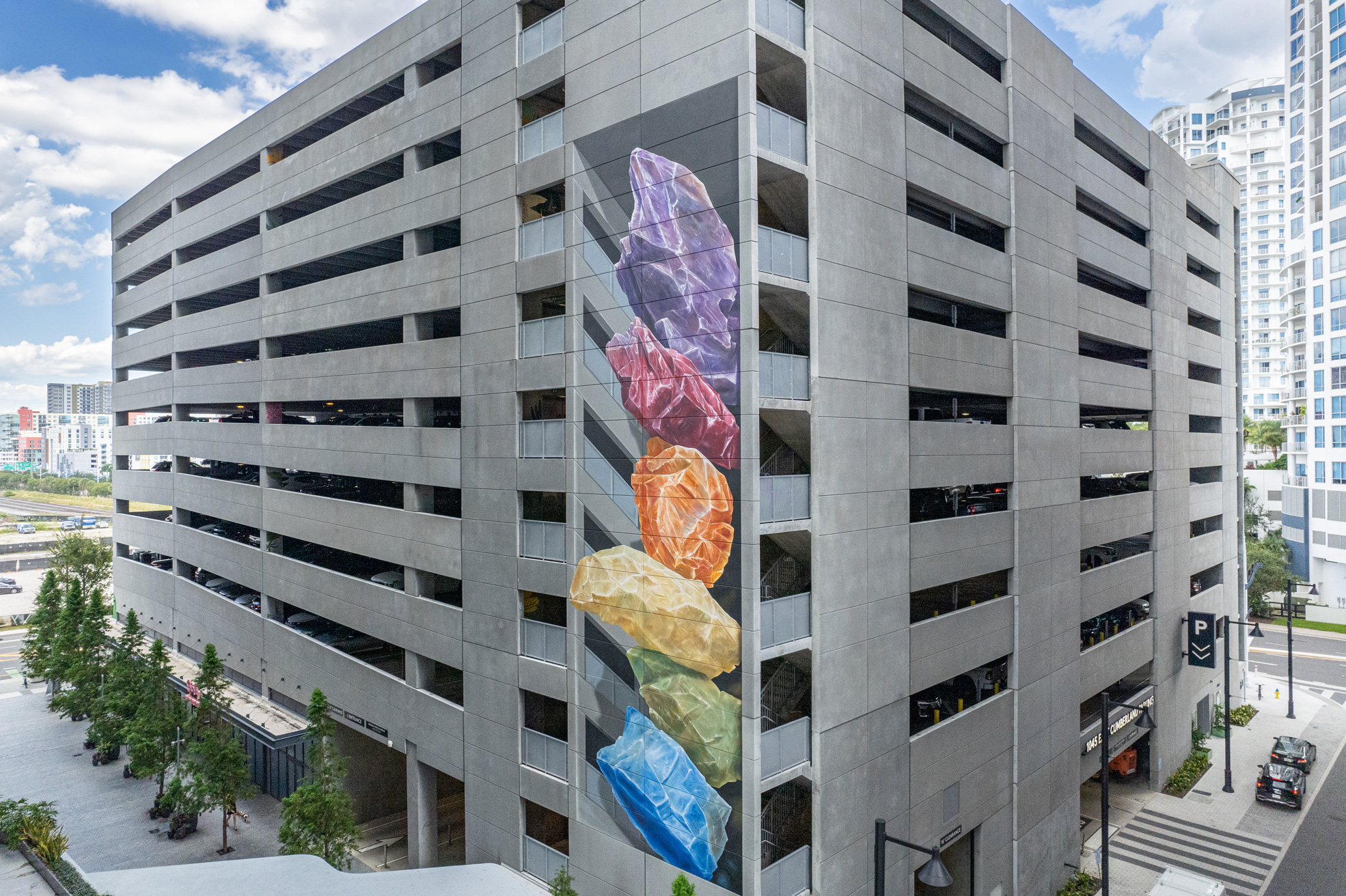 The Cumberland parking garage mural